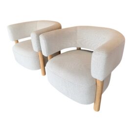 Norm Architects for Karimoku Case Lounge Chairs, Pair. Original Price: $7,000