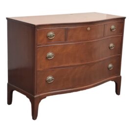Federal-Style Mahogany Serpentine Three Drawer Dresser.  Estimate Price: $2,300