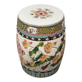 Chinese Famille Rose Ceramic Garden Stool