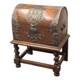 Spanish Baroque Dome Top Trunk + Stand