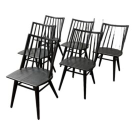 Four Hands Lewis Windsor Dining Chairs, Set of Four. Original Price: $2,400