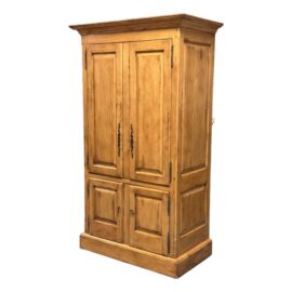 Bausman & Company Country English Entertainment Armoire, Model #6058. Estimated Price: $8,345