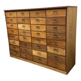 Thirty Two Drawer Apothecary Wood Cabinet