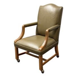 Ethan Allen Clarke Leather Office Chair