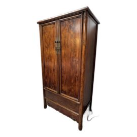 Qing Dynasty Elm Wood Cabinet With Hidden Drawers